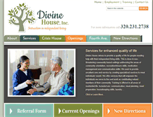 Tablet Screenshot of divinehouse.org